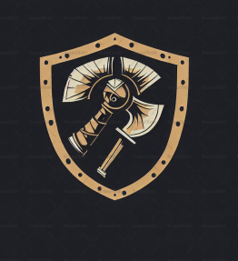 Wikingeraxt und Schild